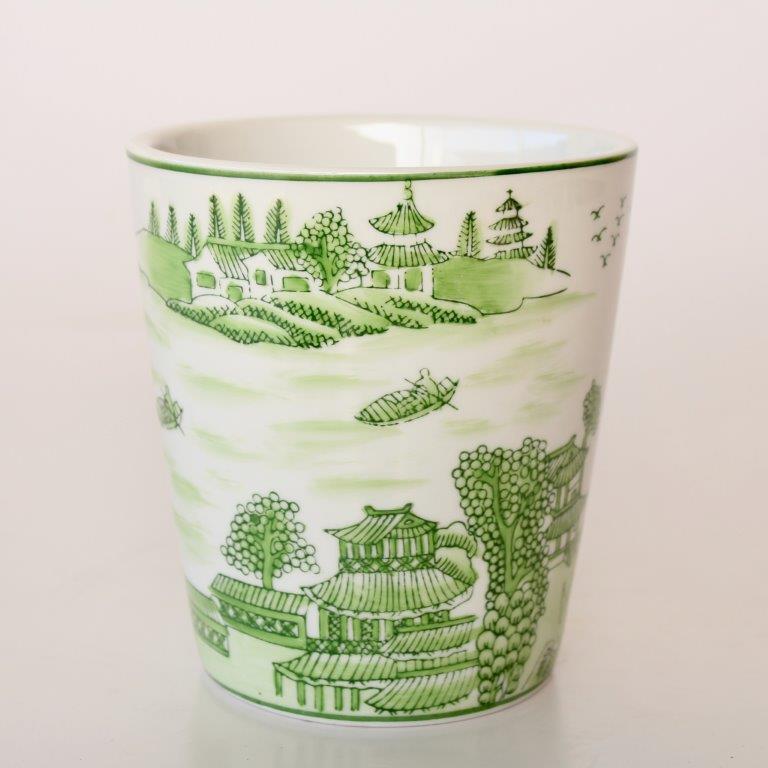 Small Lime Green Chinese Planter